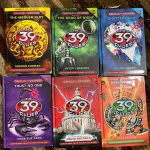 The 39 Clues Books Lot 6 Cahills vs Vespers and Unstoppable